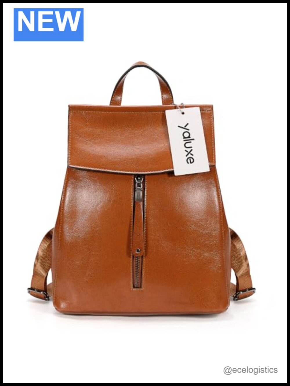 Genuine Leather Convertible Backpack Handbag Purse, 3-in-1 Carry Styles